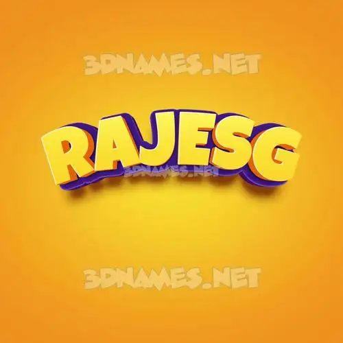 rajesg in Orange Toon style - 3D name wallpaper rajesg in Orange Toon style - 3D name wallpaper