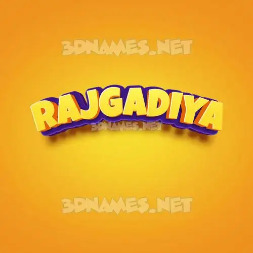 rajgadiya in Orange Toon style - 3D name wallpaper rajgadiya in Orange Toon style - 3D name wallpaper