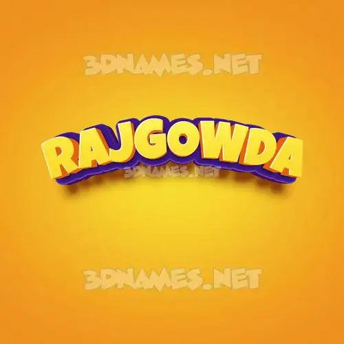 rajgowda in Orange Toon style - 3D name wallpaper rajgowda in Orange Toon style - 3D name wallpaper