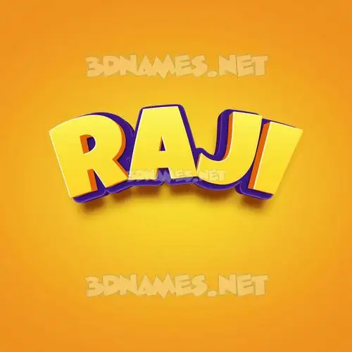 raji in Orange Toon style - 3D name wallpaper raji in Orange Toon style - 3D name wallpaper