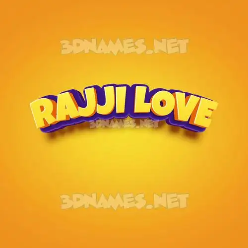rajji love in Orange Toon style - 3D name wallpaper rajji love in Orange Toon style - 3D name wallpaper