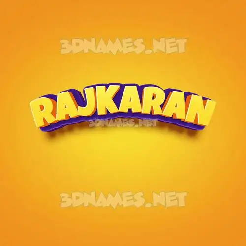 rajkaran in Orange Toon style - 3D name wallpaper rajkaran in Orange Toon style - 3D name wallpaper