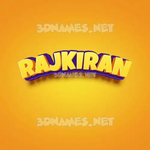 rajkiran in Orange Toon style - 3D name wallpaper rajkiran in Orange Toon style - 3D name wallpaper