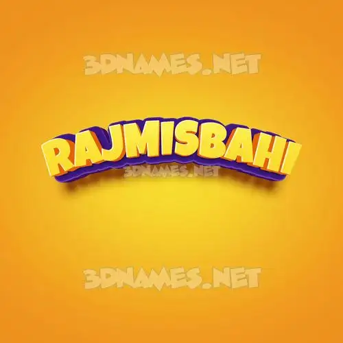 rajmisbahi in Orange Toon style - 3D name wallpaper rajmisbahi in Orange Toon style - 3D name wallpaper