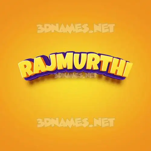 rajmurthi in Orange Toon style - 3D name wallpaper