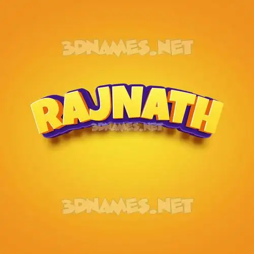 rajnath in Orange Toon style - 3D name wallpaper