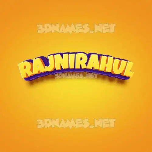 rajnirahul in Orange Toon style - 3D name wallpaper rajnirahul in Orange Toon style - 3D name wallpaper
