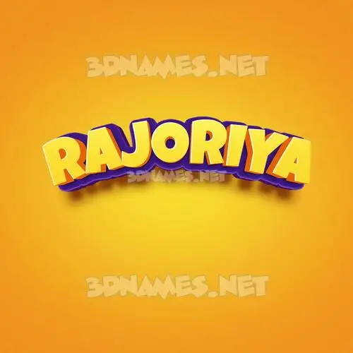rajoriya in Orange Toon style - 3D name wallpaper rajoriya in Orange Toon style - 3D name wallpaper