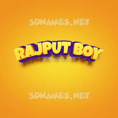 rajput boy in Orange Toon style - 3D name wallpaper rajput boy in Orange Toon style - 3D name wallpaper