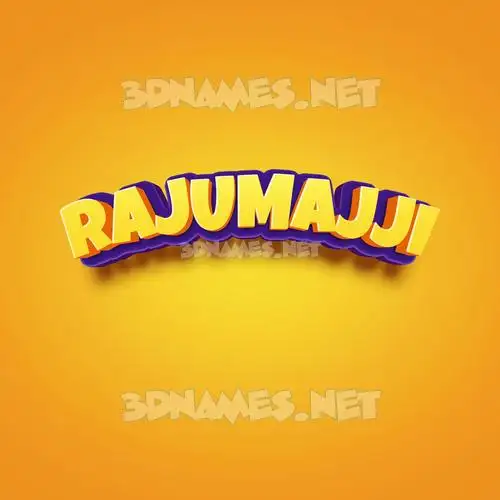 rajumajji in Orange Toon style - 3D name wallpaper rajumajji in Orange Toon style - 3D name wallpaper