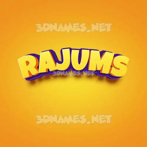 rajums in Orange Toon style - 3D name wallpaper rajums in Orange Toon style - 3D name wallpaper