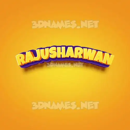 rajusharwan in Orange Toon style - 3D name wallpaper rajusharwan in Orange Toon style - 3D name wallpaper