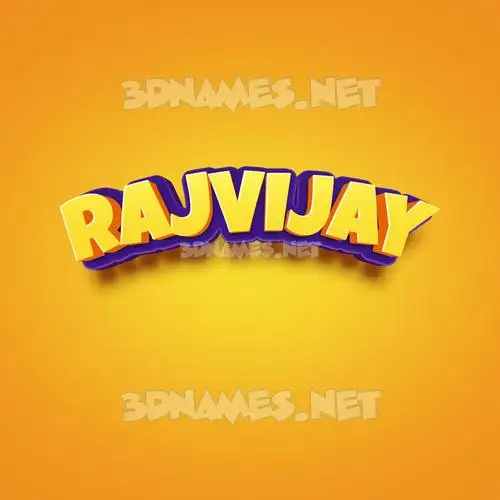 rajvijay in Orange Toon style - 3D name wallpaper rajvijay in Orange Toon style - 3D name wallpaper
