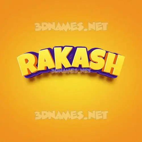 rakash in Orange Toon style - 3D name wallpaper rakash in Orange Toon style - 3D name wallpaper