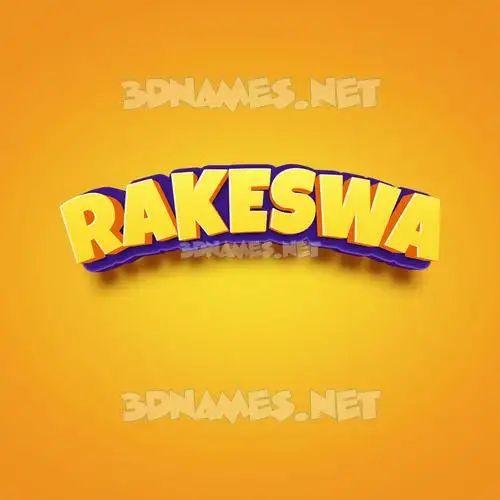rakeswa in Orange Toon style - 3D name wallpaper rakeswa in Orange Toon style - 3D name wallpaper