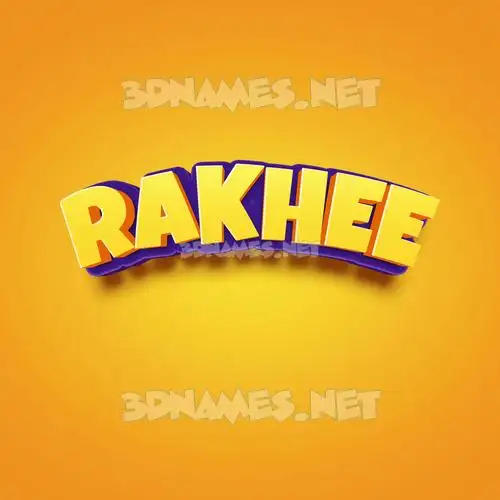 rakhee in Orange Toon style - 3D name wallpaper rakhee in Orange Toon style - 3D name wallpaper
