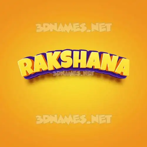 rakshana in Orange Toon style - 3D name wallpaper rakshana in Orange Toon style - 3D name wallpaper