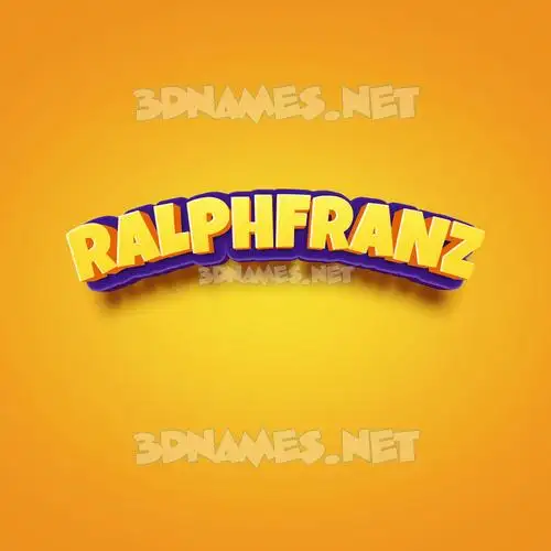 ralphfranz in Orange Toon style - 3D name wallpaper ralphfranz in Orange Toon style - 3D name wallpaper