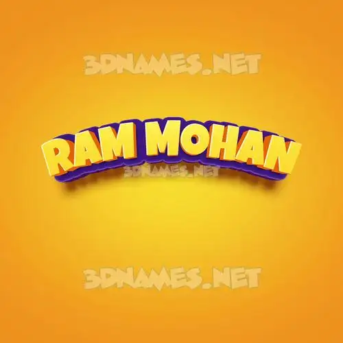 ram mohan in Orange Toon style - 3D name wallpaper ram mohan in Orange Toon style - 3D name wallpaper
