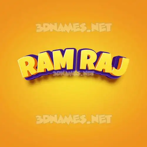 ram raj in Orange Toon style - 3D name wallpaper ram raj in Orange Toon style - 3D name wallpaper