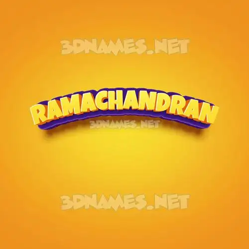 ramachandran in Orange Toon style - 3D name wallpaper ramachandran in Orange Toon style - 3D name wallpaper