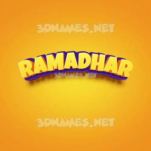 ramadhar in Orange Toon style - 3D name wallpaper ramadhar in Orange Toon style - 3D name wallpaper