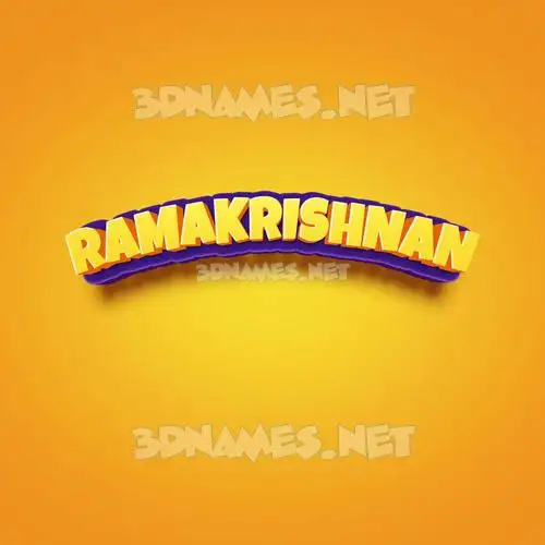 ramakrishnan in Orange Toon style - 3D name wallpaper ramakrishnan in Orange Toon style - 3D name wallpaper