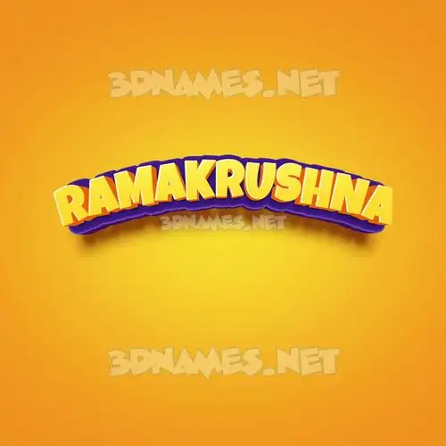 ramakrushna in Orange Toon style - 3D name wallpaper ramakrushna in Orange Toon style - 3D name wallpaper
