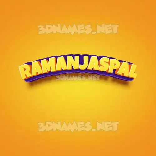 ramanjaspal in Orange Toon style - 3D name wallpaper ramanjaspal in Orange Toon style - 3D name wallpaper