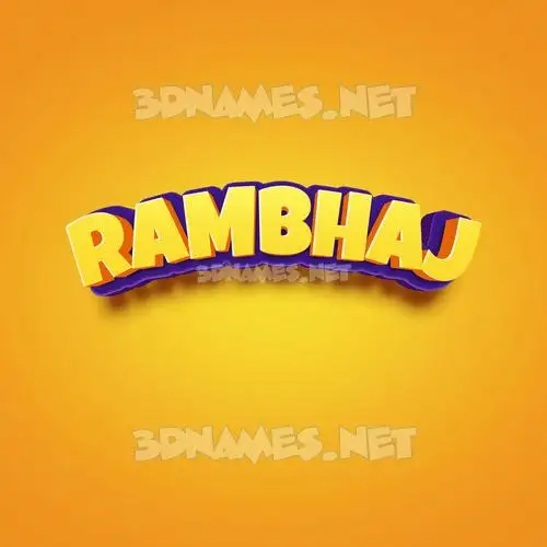 rambhaj in Orange Toon style - 3D name wallpaper rambhaj in Orange Toon style - 3D name wallpaper