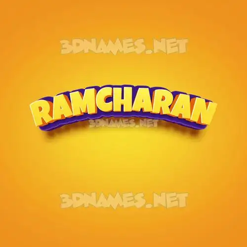 ramcharan in Orange Toon style - 3D name wallpaper ramcharan in Orange Toon style - 3D name wallpaper