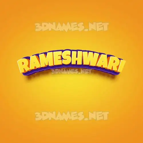 rameshwari in Orange Toon style - 3D name wallpaper rameshwari in Orange Toon style - 3D name wallpaper