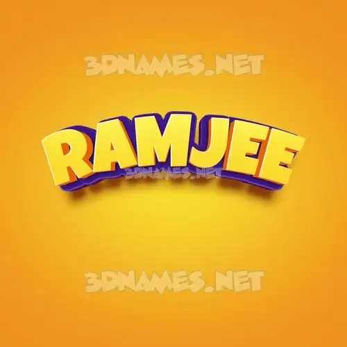 ramjee in Orange Toon style - 3D name wallpaper ramjee in Orange Toon style - 3D name wallpaper