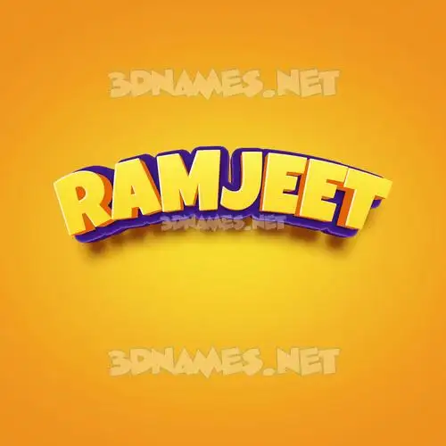 ramjeet in Orange Toon style - 3D name wallpaper ramjeet in Orange Toon style - 3D name wallpaper
