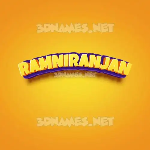 ramniranjan in Orange Toon style - 3D name wallpaper ramniranjan in Orange Toon style - 3D name wallpaper