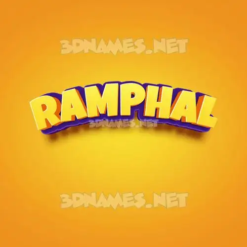 ramphal in Orange Toon style - 3D name wallpaper ramphal in Orange Toon style - 3D name wallpaper