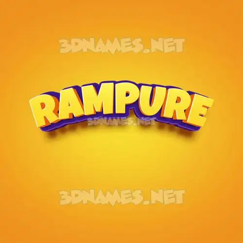 rampure in Orange Toon style - 3D name wallpaper rampure in Orange Toon style - 3D name wallpaper