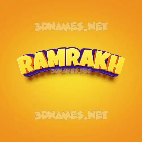 ramrakh in Orange Toon style - 3D name wallpaper ramrakh in Orange Toon style - 3D name wallpaper