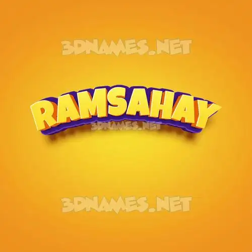 ramsahay in Orange Toon style - 3D name wallpaper ramsahay in Orange Toon style - 3D name wallpaper