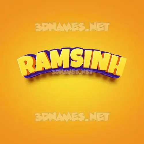 ramsinh in Orange Toon style - 3D name wallpaper ramsinh in Orange Toon style - 3D name wallpaper