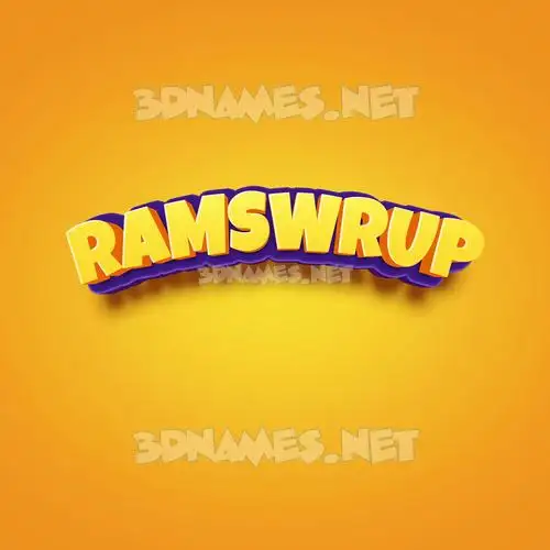 ramswrup in Orange Toon style - 3D name wallpaper ramswrup in Orange Toon style - 3D name wallpaper