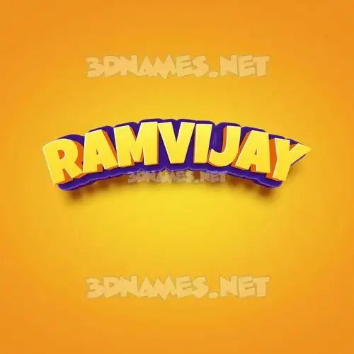 ramvijay in Orange Toon style - 3D name wallpaper ramvijay in Orange Toon style - 3D name wallpaper