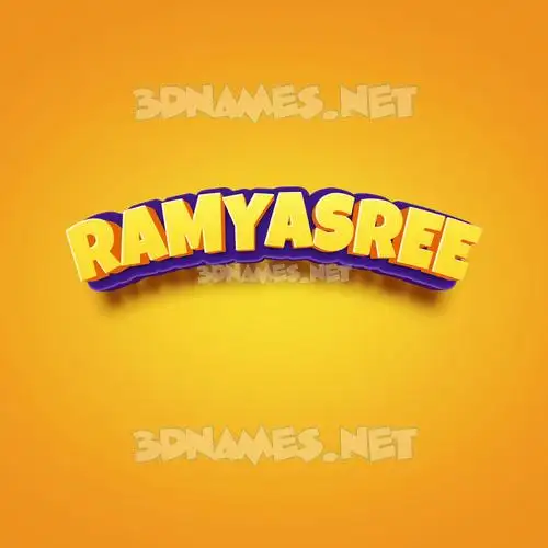ramyasree in Orange Toon style - 3D name wallpaper ramyasree in Orange Toon style - 3D name wallpaper