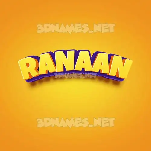 ranaan in Orange Toon style - 3D name wallpaper ranaan in Orange Toon style - 3D name wallpaper