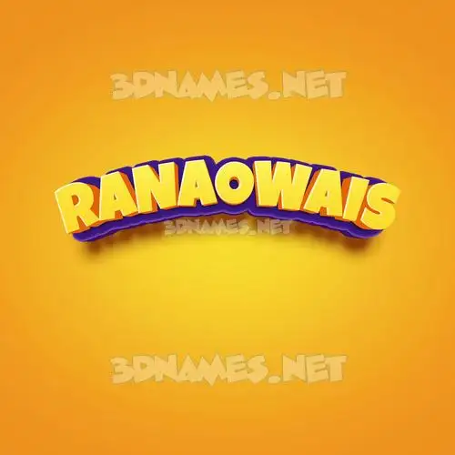 ranaowais in Orange Toon style - 3D name wallpaper ranaowais in Orange Toon style - 3D name wallpaper