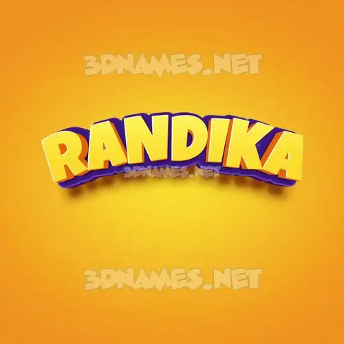 randika in Orange Toon style - 3D name wallpaper randika in Orange Toon style - 3D name wallpaper