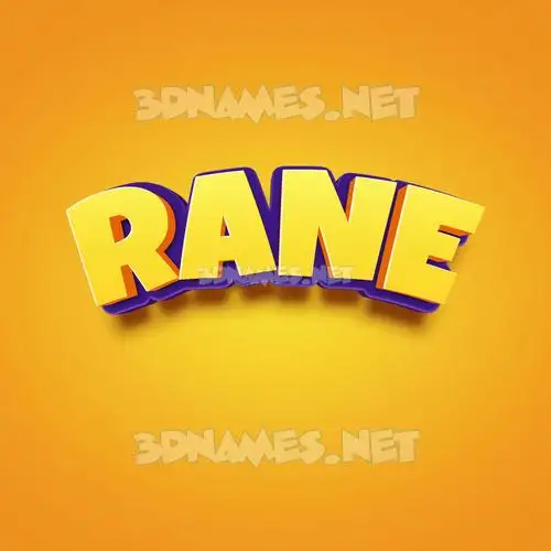 rane in Orange Toon style - 3D name wallpaper rane in Orange Toon style - 3D name wallpaper