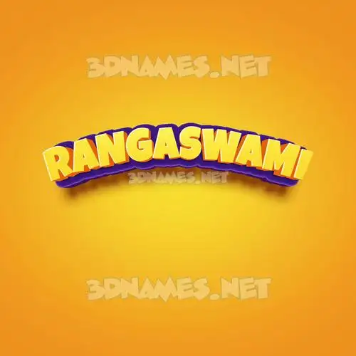 rangaswami in Orange Toon style - 3D name wallpaper rangaswami in Orange Toon style - 3D name wallpaper