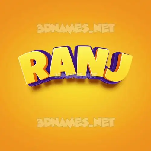 ranj in Orange Toon style - 3D name wallpaper ranj in Orange Toon style - 3D name wallpaper