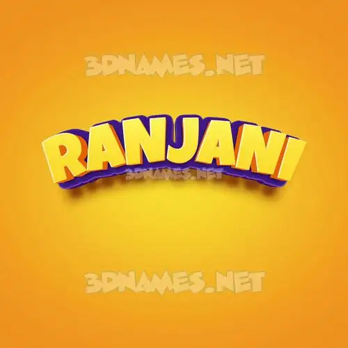 ranjani in Orange Toon style - 3D name wallpaper ranjani in Orange Toon style - 3D name wallpaper